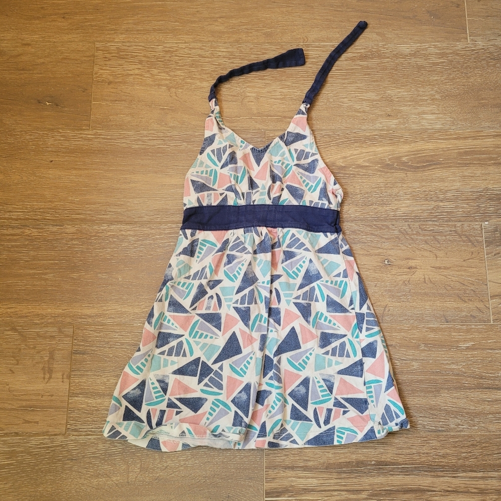 Tea Brand Patterned Halter Dress for Toddler, Size 3T